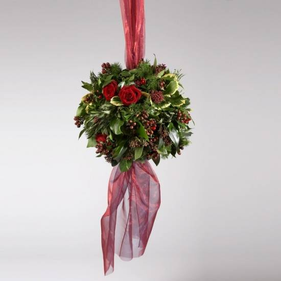 rund hängande blomsterarrangemang 7 cm