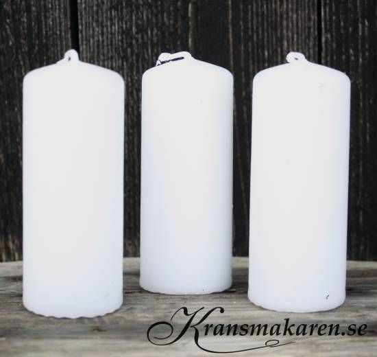 Blockljus Vita 8x4 cm.