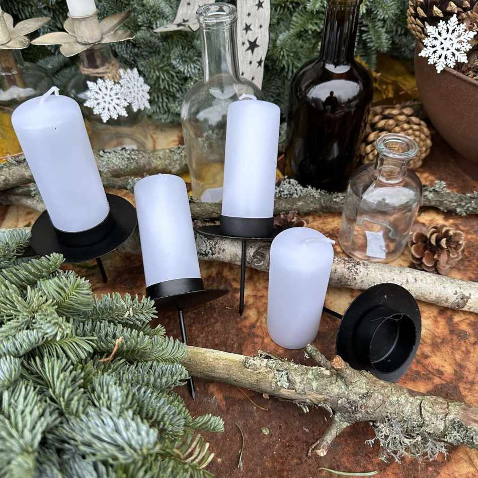 Blockljus Vita 8x4 cm.