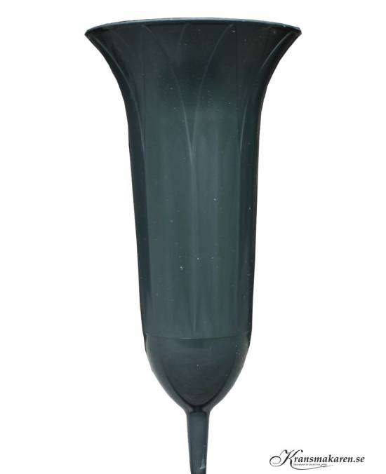 Gravvas, grön. 26 cm hög