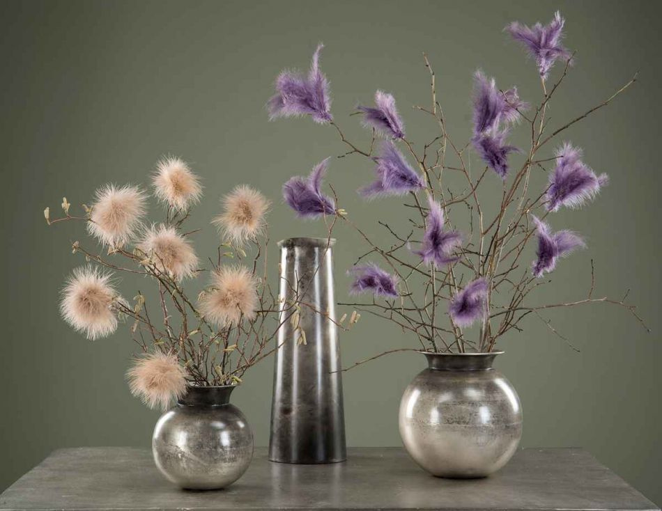 Fjädrar, duniga, Lila. 12 st