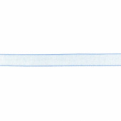 Organsaband blå, 10 mm. Pris för 5 meter