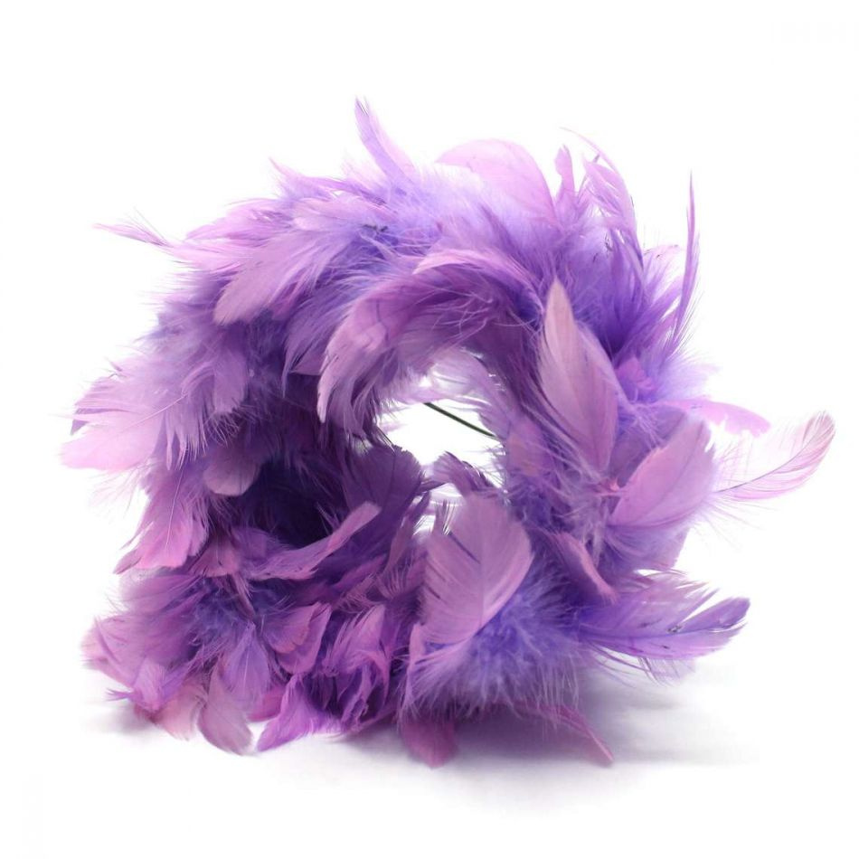 Bukettrede med Lila fjädrar