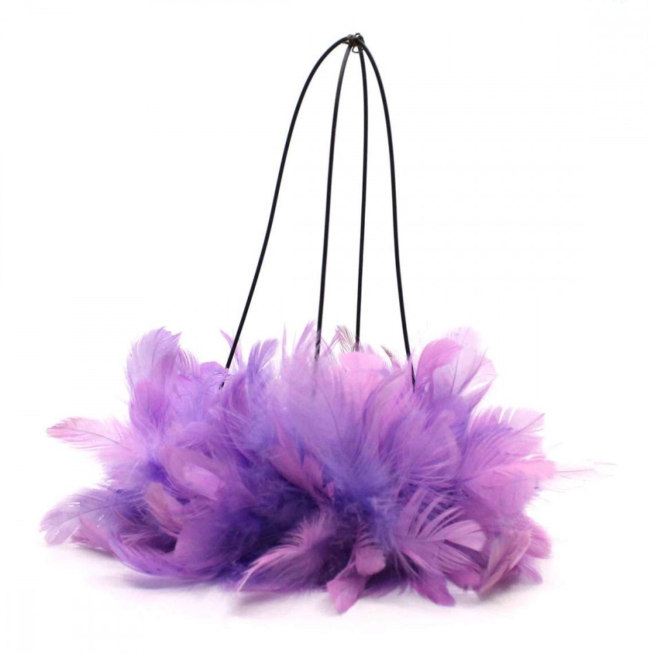 Bukettrede med Lila fjädrar