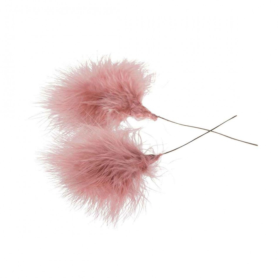 Fluffiga fjädrar i rosa