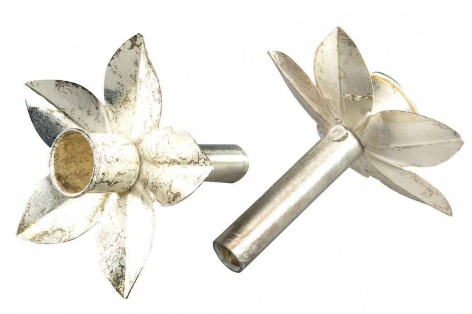 Ljushållare flaska Kronljus Blomma - Champagne