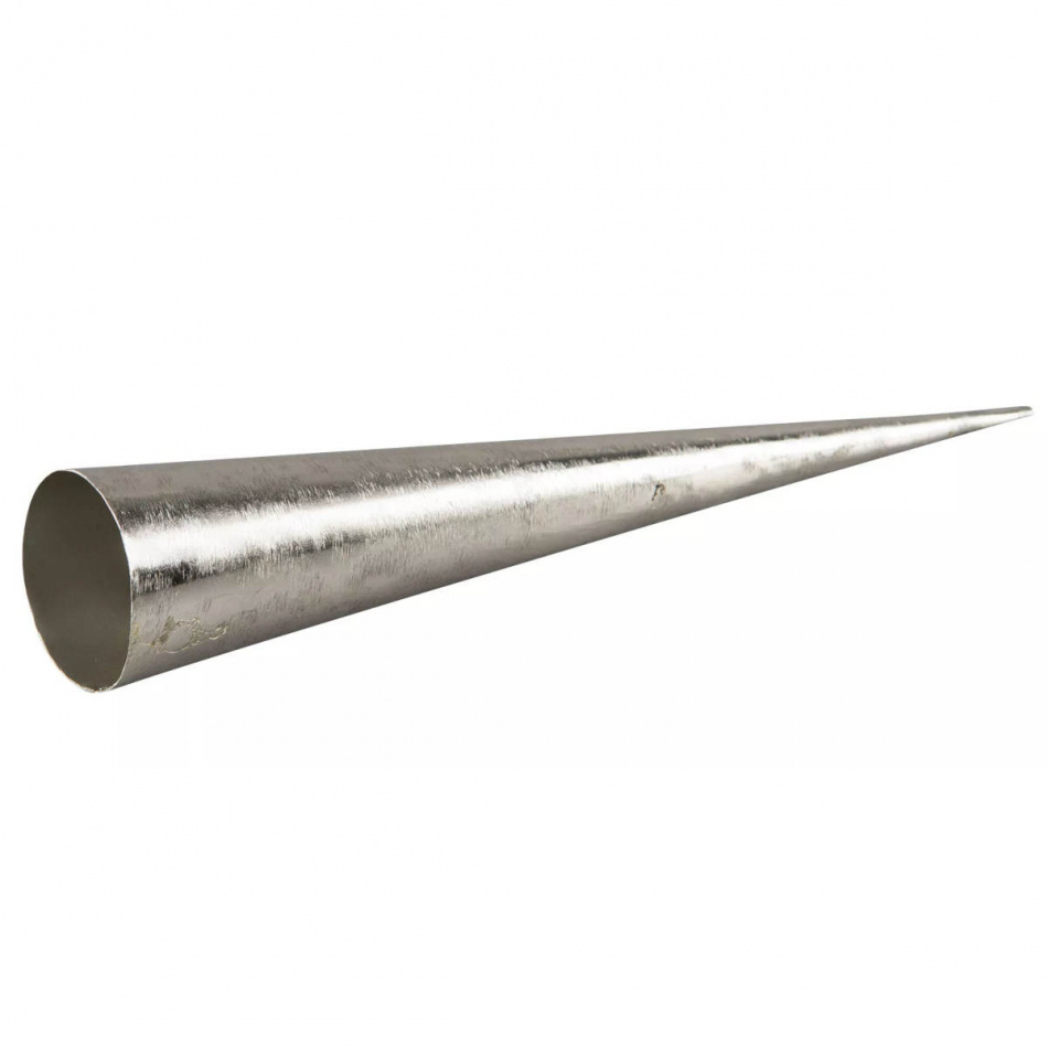 Ljushållare värmeljus Konformad - silver 4X20 cm