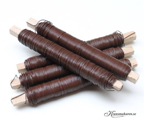 Spoltråd, brun, ca 100 g