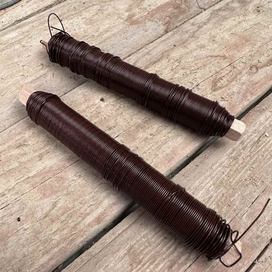 Spoltråd, brun, ca 100 g