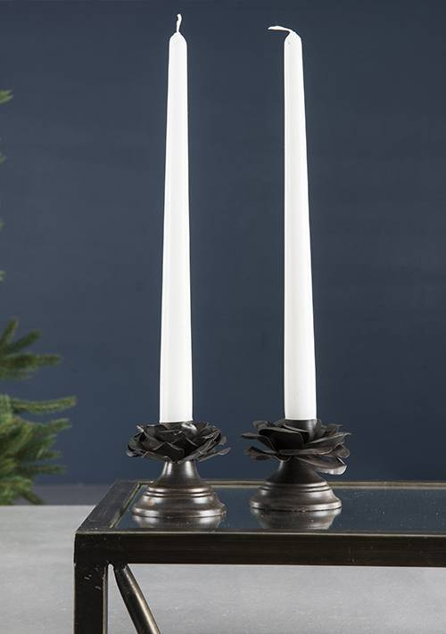 Ljusstake kotte - Antik mässing