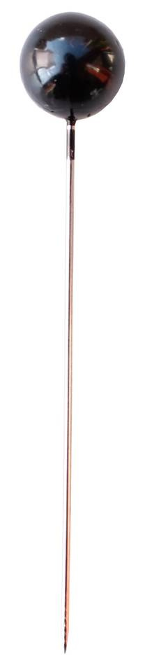 Pärlnålar, svart. 10 st