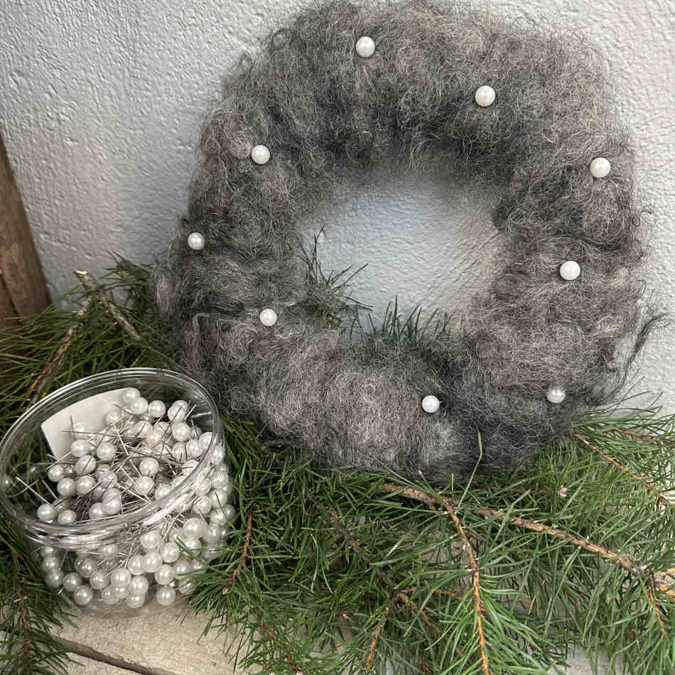 Pärlnålar, vita 10 mm  250 st