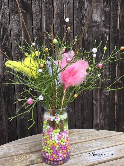 Mixade färger vaxpärlor, (ca 130st)