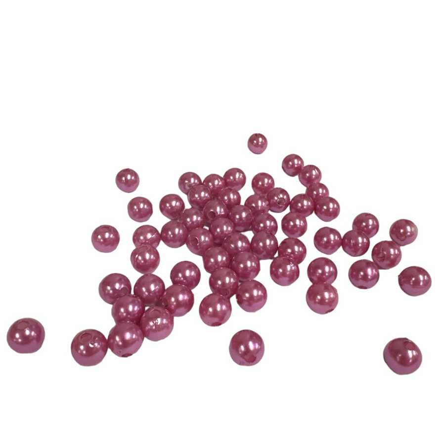 Lila vaxpärlor, 10mm, (ca 45st)