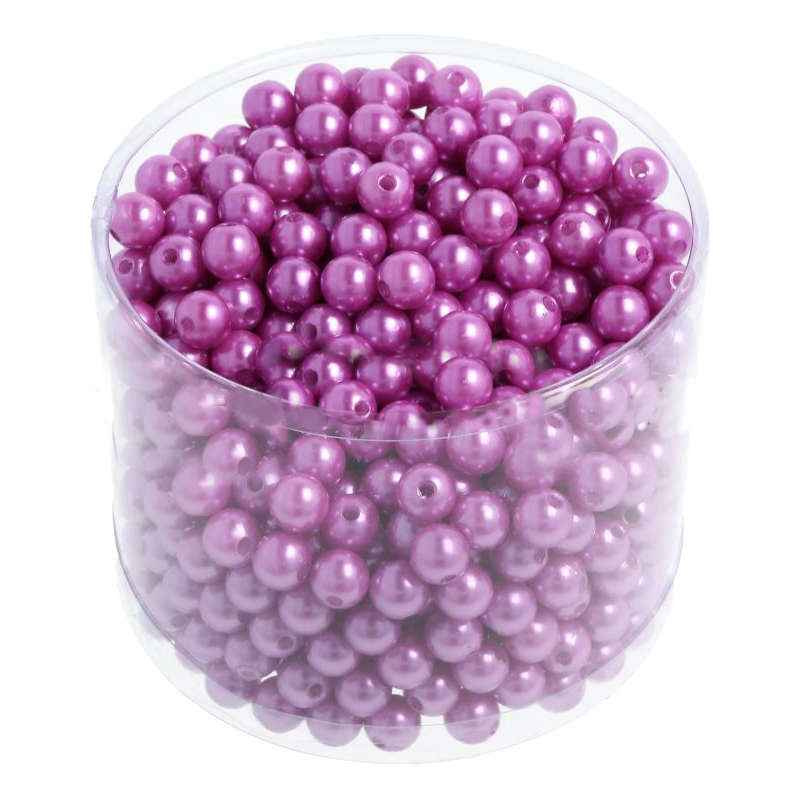Lila vaxpärlor, 10mm, (ca 600st)