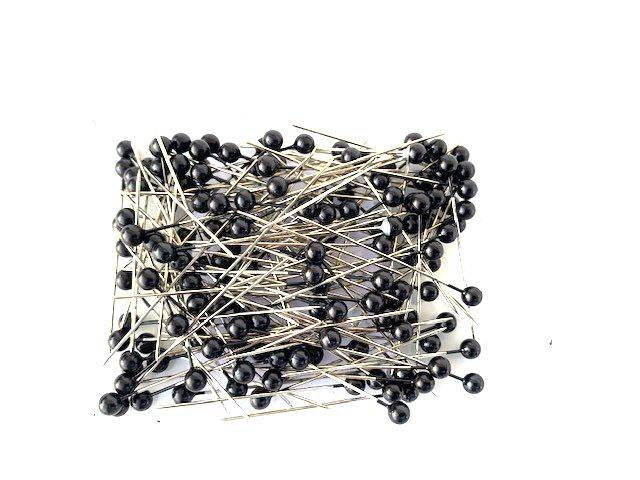 Pärlnålar 4mm, Svarta 150 st