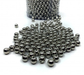 Silverfärgade Pärlor 8 mm ca 1000st Silverfärgade Pärlor 8 mm ca 1000st