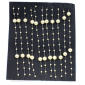 Pärlor på tråd, champagne. 3 meter Pärlor på tråd, champagne. 3 meter