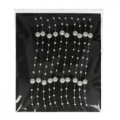 Pärlor på tråd, vit, 3 meter Pärlor på tråd, vit, 3 meter