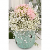 Pärlor på tråd, vit, 3 meter Pärlor på tråd, vit, 3 meter