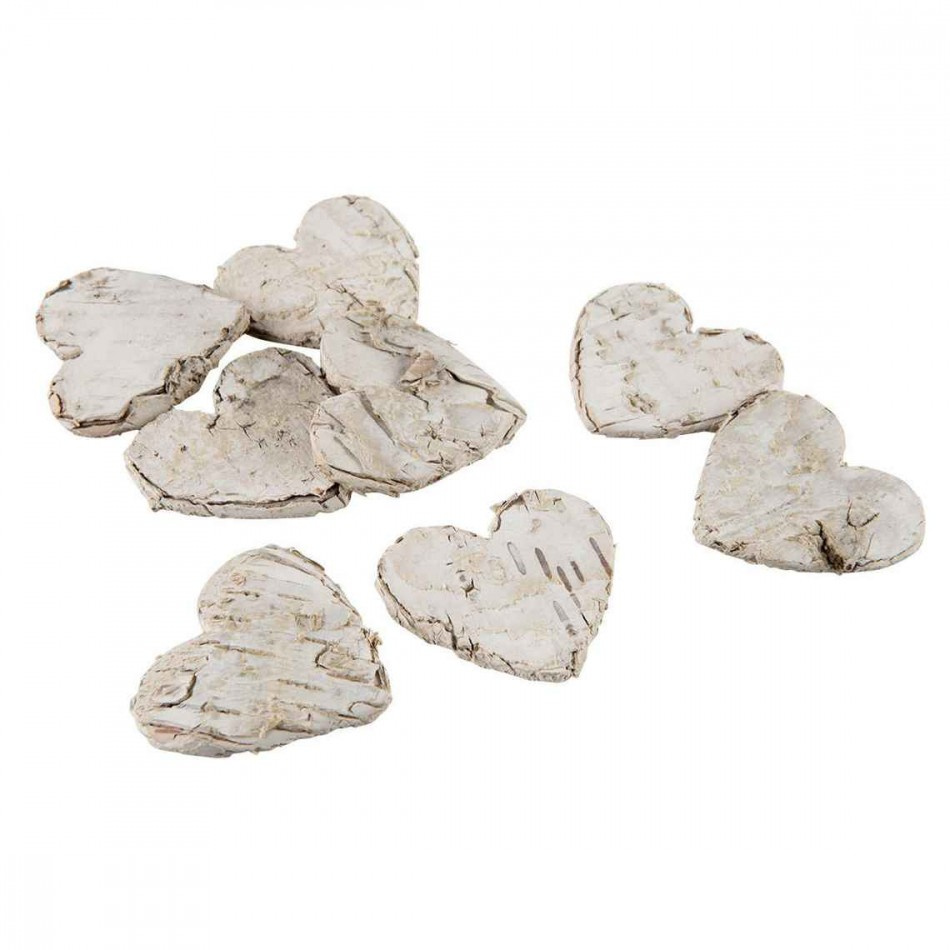 Näverhjärtan, runda, ca 120 st