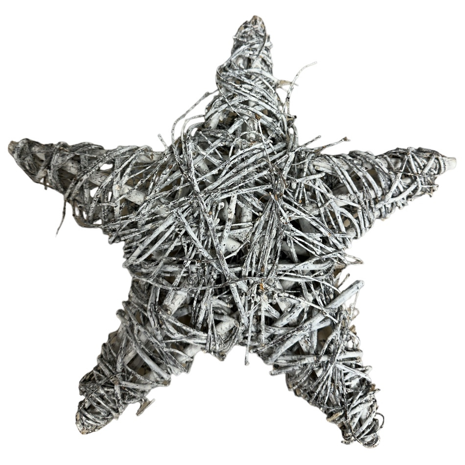 Stjärna, Vit, 30 cm