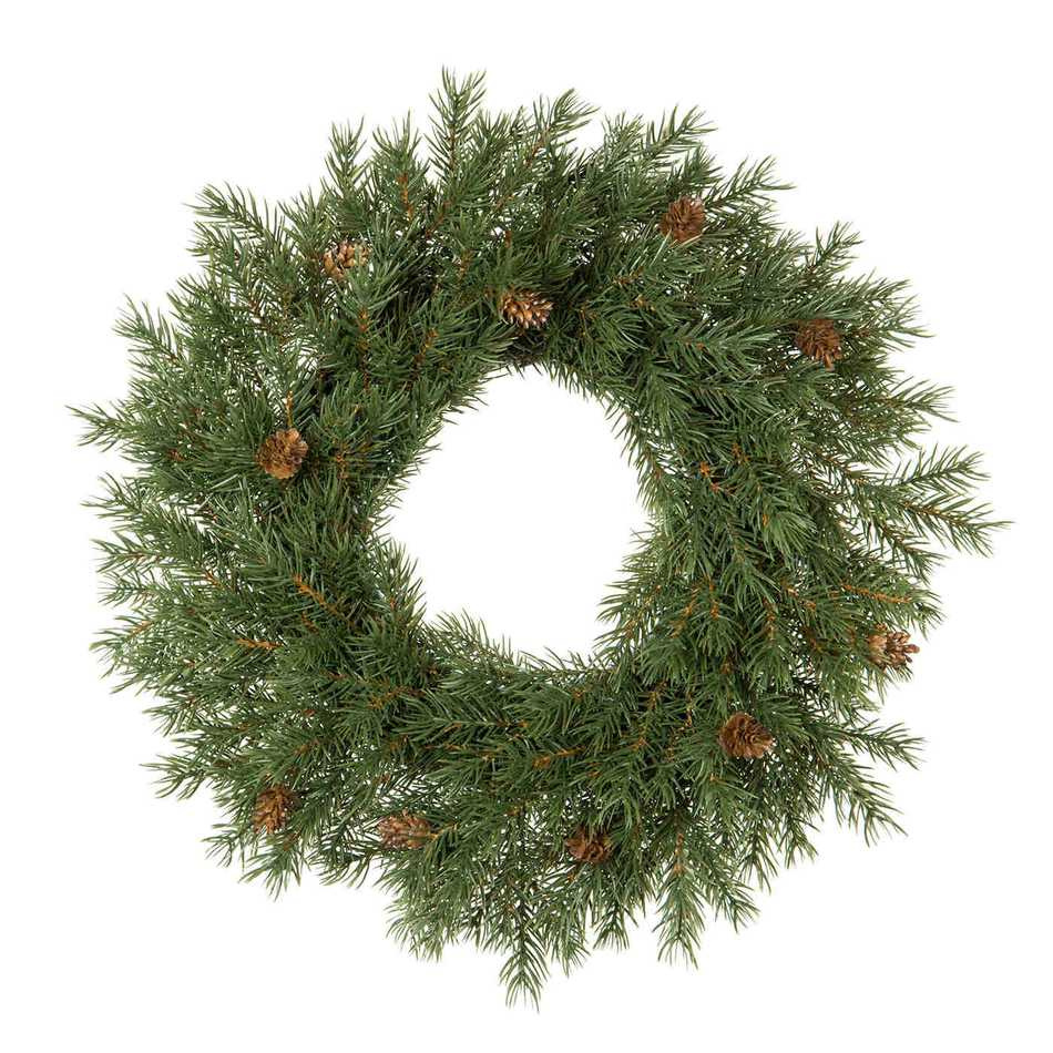 Granriskrans med kottar konstgjord ca 45 cm