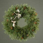 Granriskrans med kottar konstgjord ca 45 cm Granriskrans med kottar konstgjord ca 45 cm