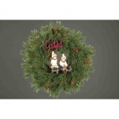 Granriskrans med kottar konstgjord ca 45 cm Granriskrans med kottar konstgjord ca 45 cm