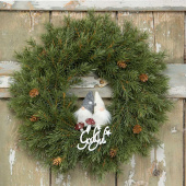 Granriskrans med kottar konstgjord ca 45 cm Granriskrans med kottar konstgjord ca 45 cm