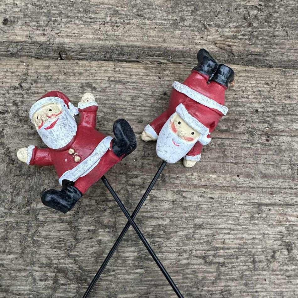 Tomte upp och ner 2 olika, ca 4 cm