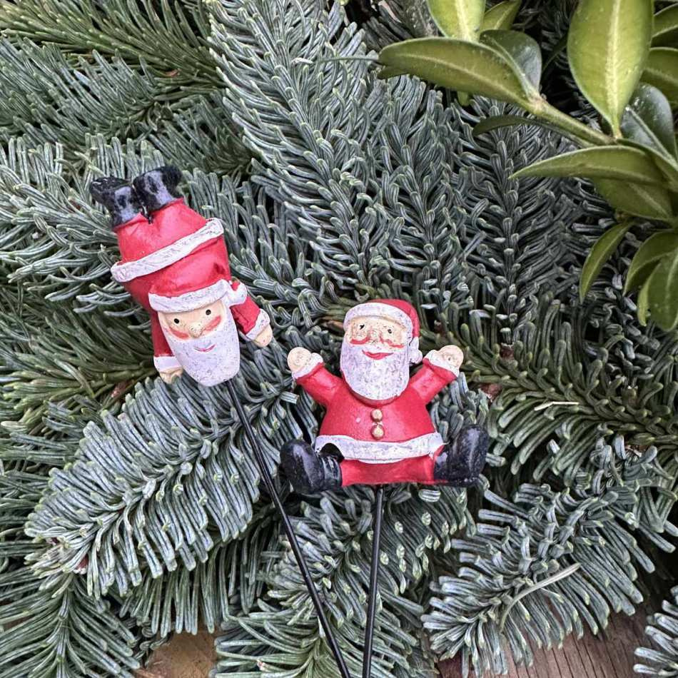 Tomte upp och ner 2 olika, ca 4 cm