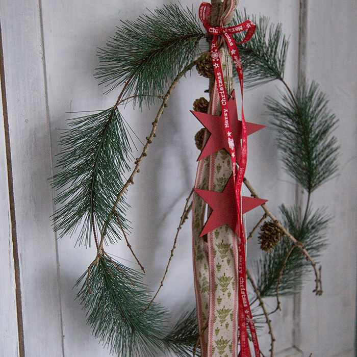 Rött Band, Merry Christmas 10mm (18m)