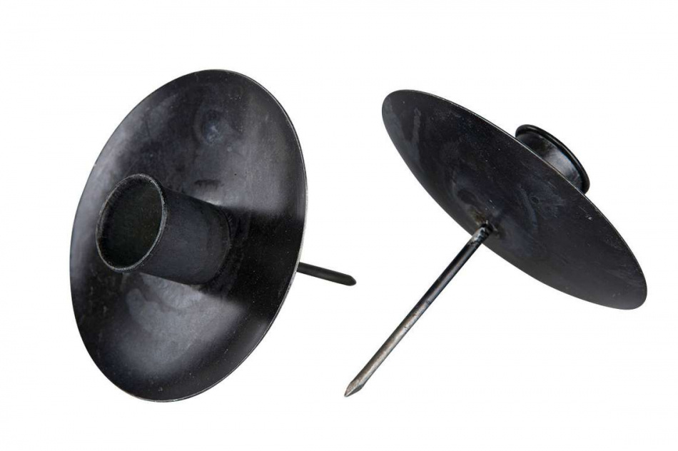 Ljushållare Kronljus - Svart