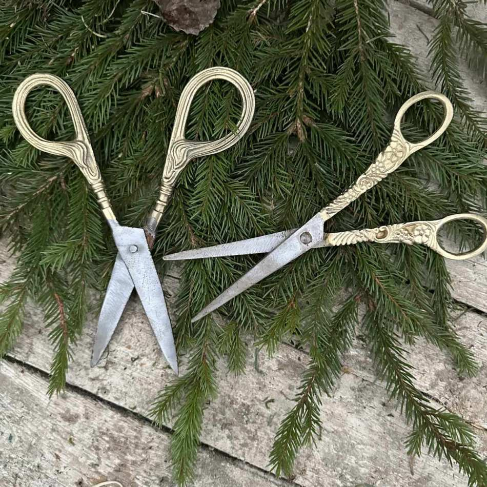 Saxar i Antikmässing (2st olika)