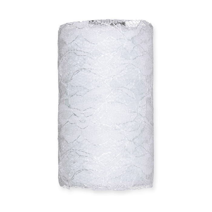 Spetsband, vit, 12 cm bred. (10 meter)