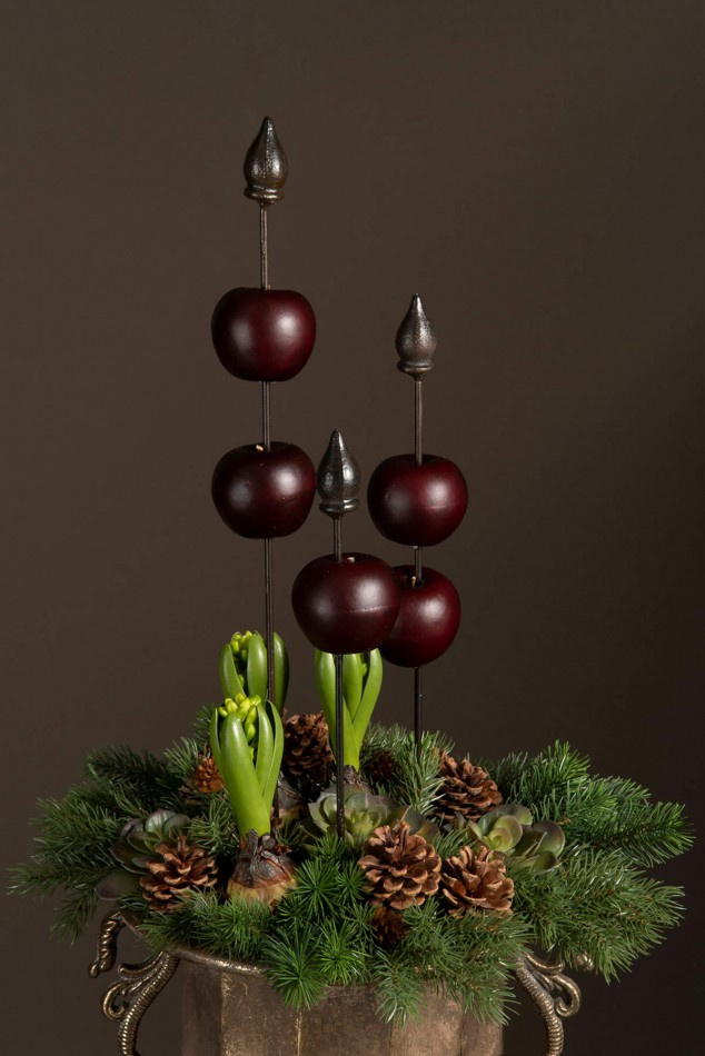 Blomstöd i metall, 50 cm