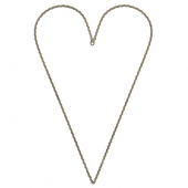 Hjärta i brunrostig metall, 40x 26 cm