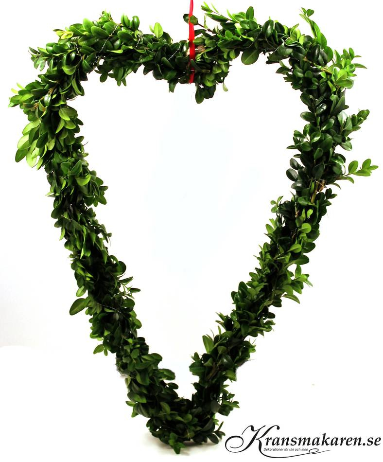 Hjärta i brunrostig metall, 40x 26 cm