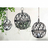 Ljusklot med kedja, 27 cm hög Ljusklot med kedja, 27 cm hög