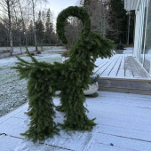 Julbock i Granris, ca 90 cm hög Julbock i Granris, ca 90 cm hög