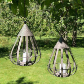 Lykta Droppe i metall 26 cm  Lykta Droppe i metall 26 cm