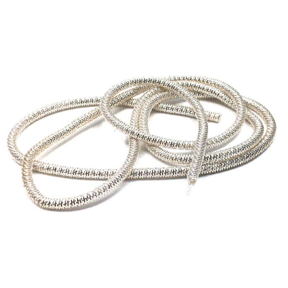 Bouillon tråd / dekorationstråd Silver. ca 26 st