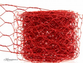 Hexagonnät / dekorationsnät. Röd. 5 m Hexagonnät / dekorationsnät. Röd. 5 m