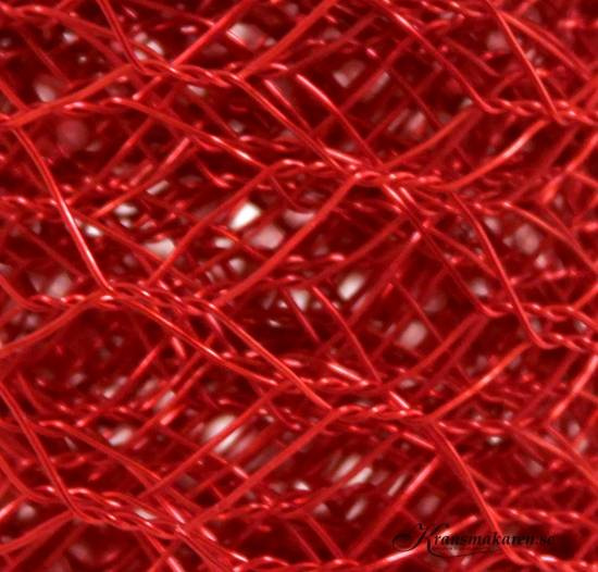 Hexagonnät / dekorationsnät. Röd. 5 m