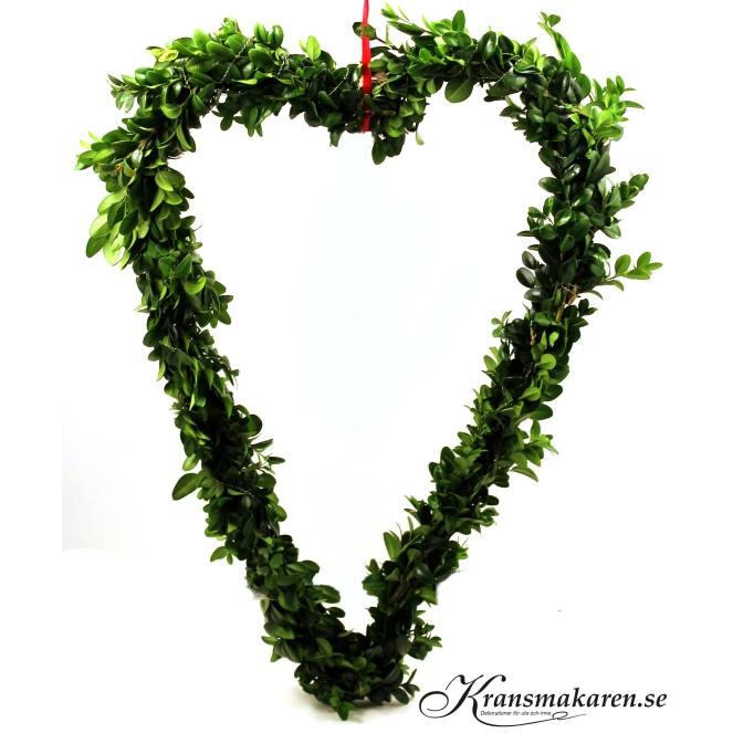 Buxbomshjärta ca 43 x 29 cm