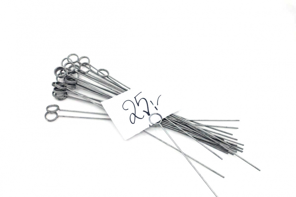 Etiketthållare i metall. 25 st