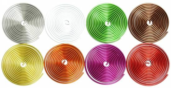 Snäcka, aluminium, Röd. 2 x 1,2m