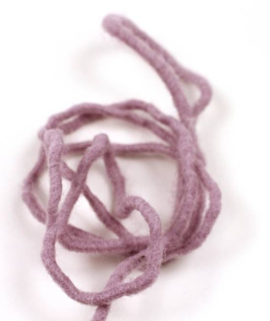 Ullsnöre, lavendel, 5 mm. (5 meter)