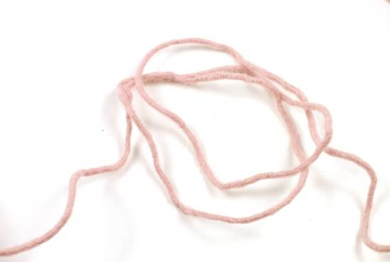 Ullsnöre, rosa 5 mm. (5 meter)